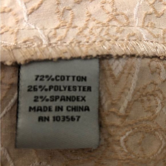 Vintage Y2K 70s boho retro vibes paisley tan rust orange cotton canvas jacket M - Picture 8 of 10